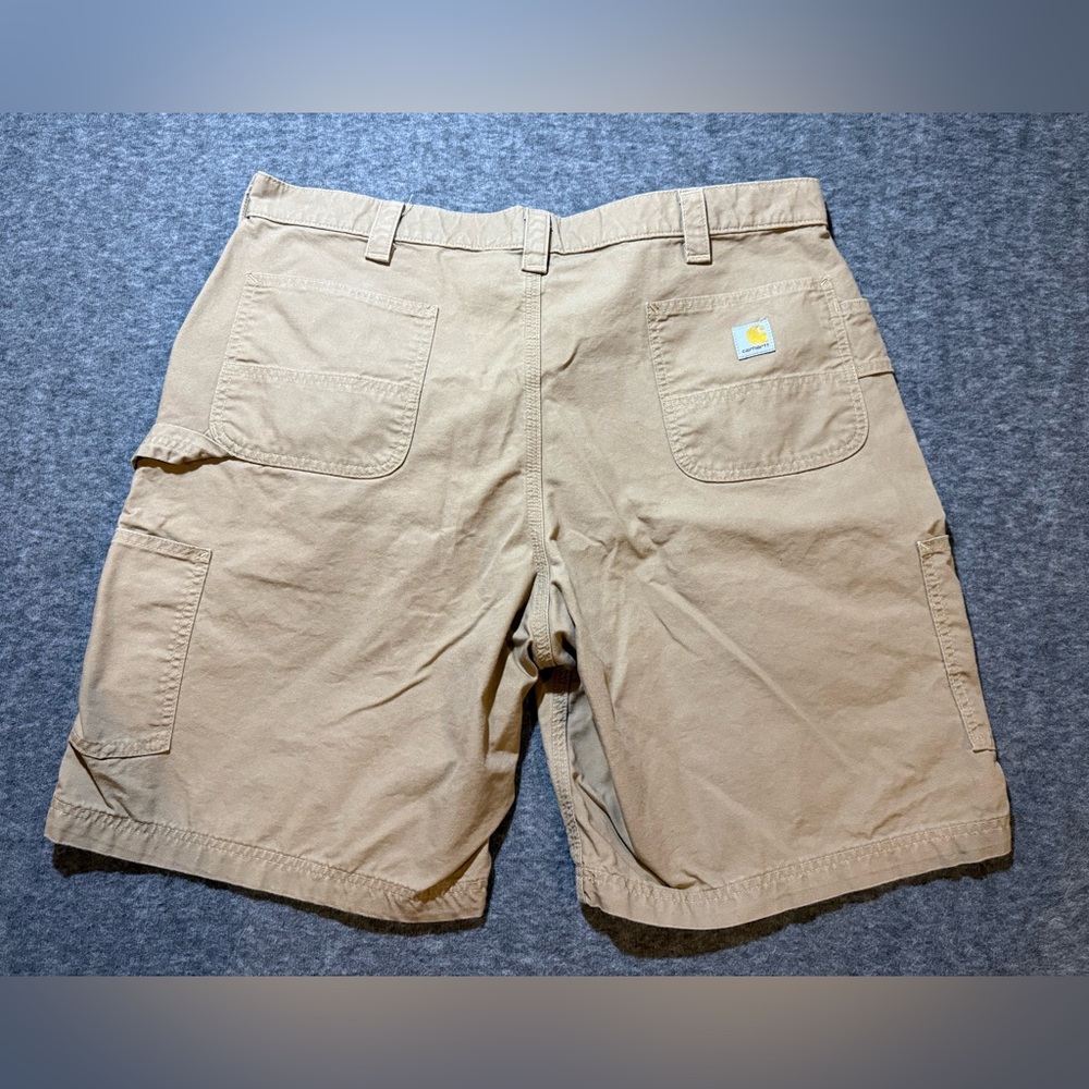 Carhartt Carpenter Khaki Shorts men’s 42 tan brown Loose Fit work durable cotton